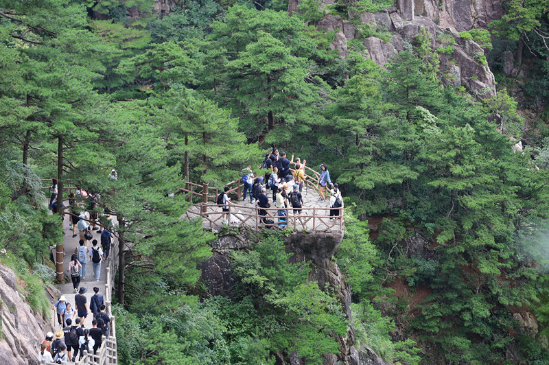 入境遊增長238.37%  黃山風景區(qū)前八月迎客屢創(chuàng)新高