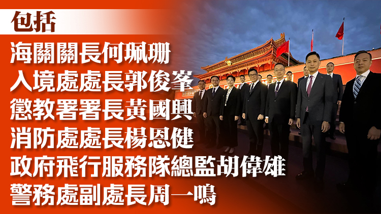 有片丨與六大紀(jì)律部隊首長天安門觀看升旗 鄧炳強(qiáng)：上下一心守護(hù)國家的驕傲